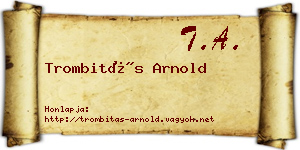 Trombitás Arnold névjegykártya